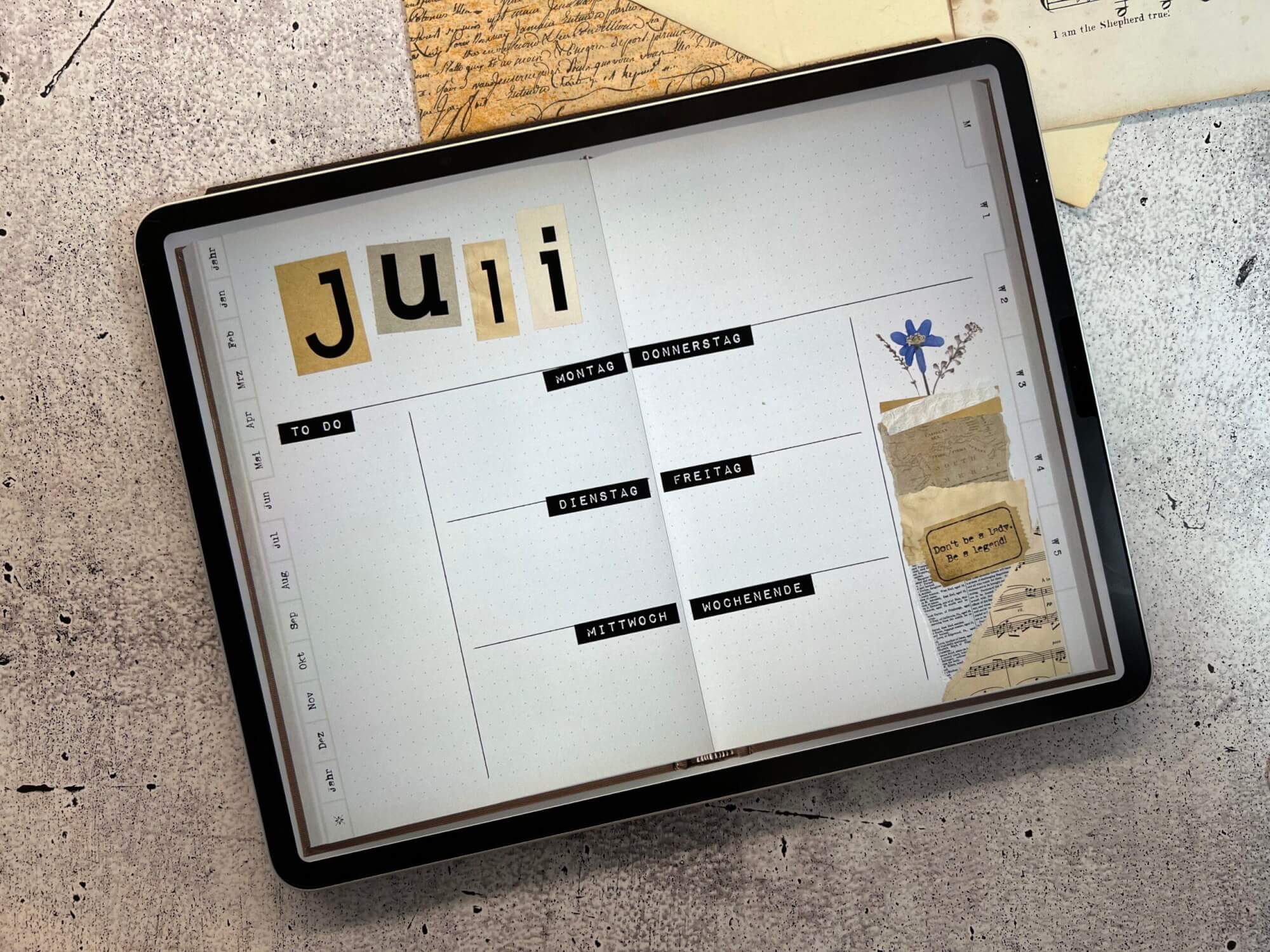 10 kostenlose Schriftarten für dein Vintage Journal